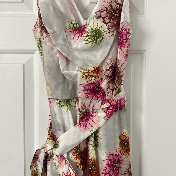 NWT Ala von Auersperg sz S Ginger belted silk Dress in Dahlia - Picture 5 of 7